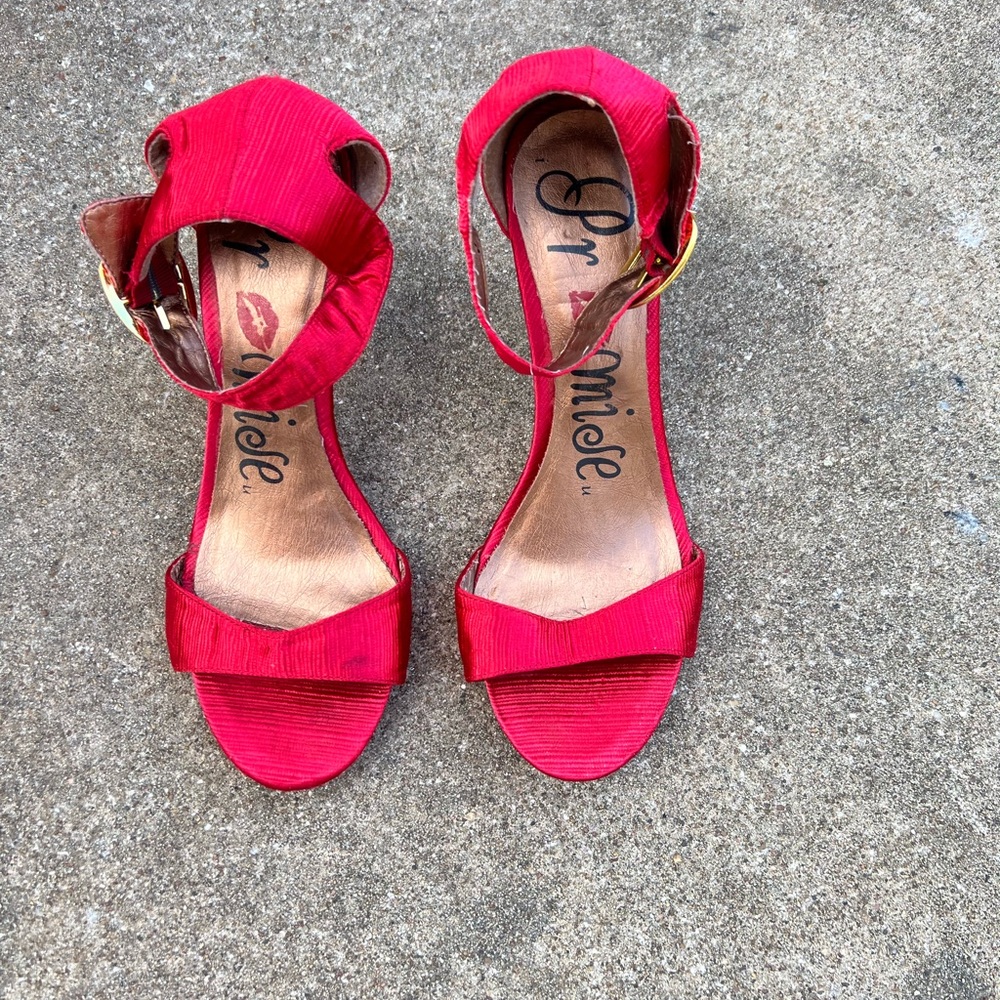 Michele Vibrant Red Women's Sandals